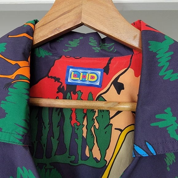 New LHD Glades Puff Sleeve Quirky Farm Animal Navy Print Midi Dress Siz… - Picture 8 of 9